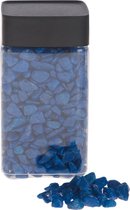 Decoratie/hobby stenen blauw 600 gram - Home deco woonaccessoires - Knutsel materialen