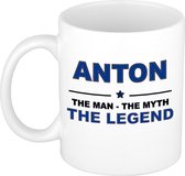 Anton The man, The myth the legend cadeau koffie mok / thee beker 300 ml