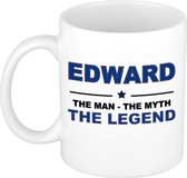 Edward The man, The myth the legend cadeau koffie mok / thee beker 300 ml