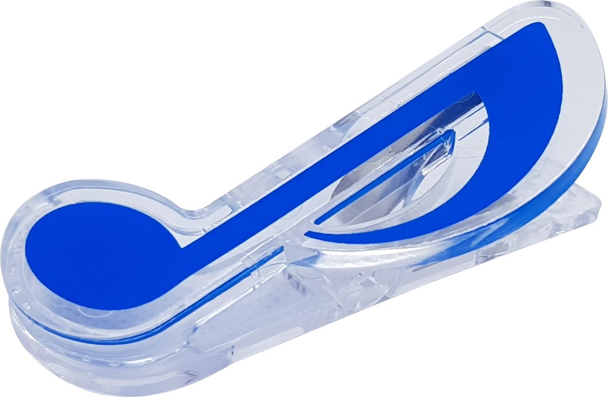 Papierklem-Muziek Klem-Paperclip-Muzieknoot-Blauw