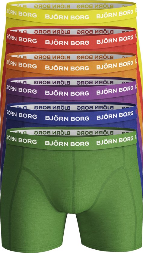 Bjorn Borg boxershorts Essential - 6-pack - Rainbow - Maat S | bol.com