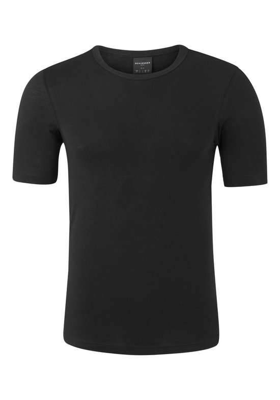 Schiesser heren T-Shirt 95/5  - M  - Zwart