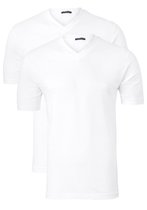 Schiesser Chemises American V-neck 2-pack Hommes - Blanc - L