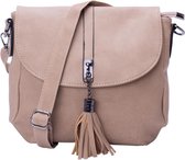 Tas – Schoudertas – Crossbody – Rollover - Kwast – Bruin licht - Dariya®