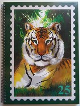 Postzegel Insteekboek Tijger