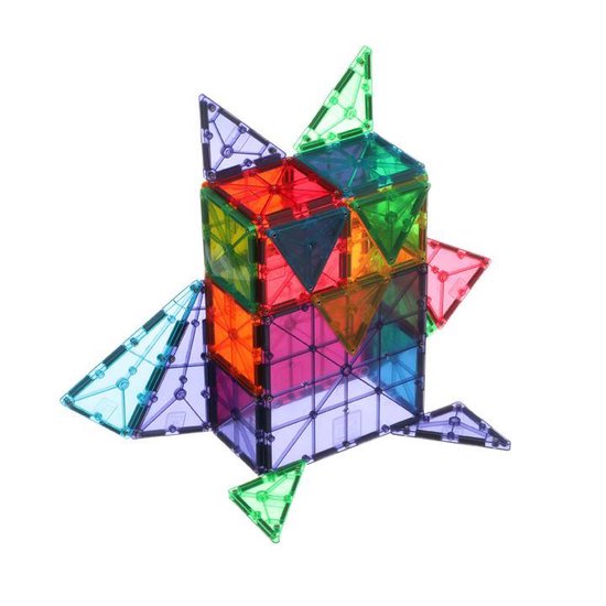 Magna-Tiles Clear Colors - Magnetische tegels voor ruimtelijk inzicht - 32 stuks