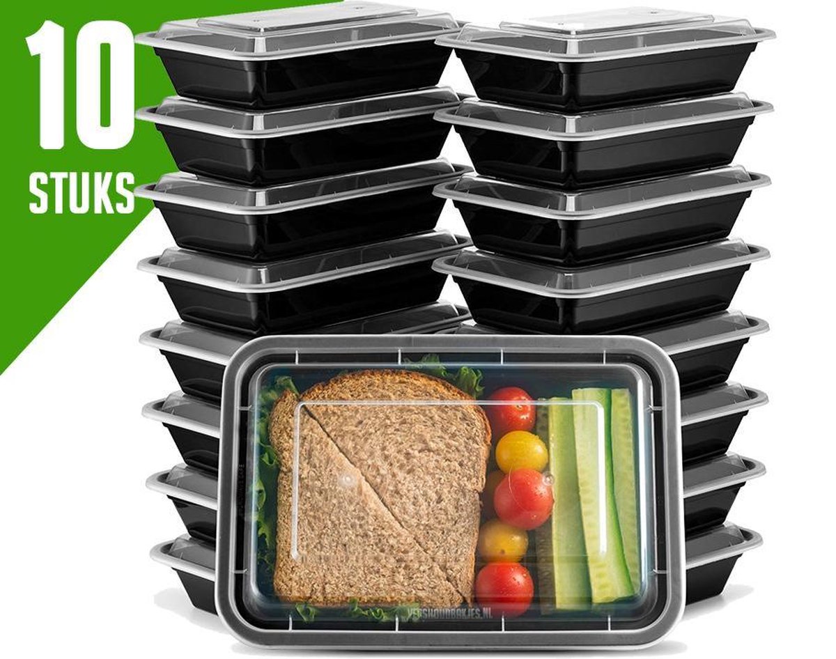 Nouveau 10pc Aliments Conteneurs de stockage en plastique Set micro-ondes Congélateur ventilé Couvercle