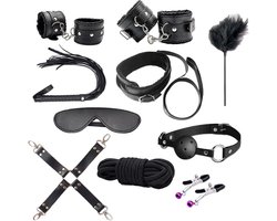 Winyi ® XL Bondageset | BDSM set | Bondage set | BDSM Toy set 10 delig | Luxe Sex Speeltjes Kit