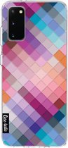 Casetastic Samsung Galaxy S20 4G/5G Hoesje - Softcover Hoesje met Design - Seamless Cubes Print