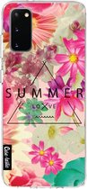 Casetastic Samsung Galaxy S20 4G/5G Hoesje - Softcover Hoesje met Design - Summer Love Flowers Print