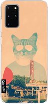 Casetastic Samsung Galaxy S20 Plus 4G/5G Hoesje - Softcover Hoesje met Design - Cool Cat Print