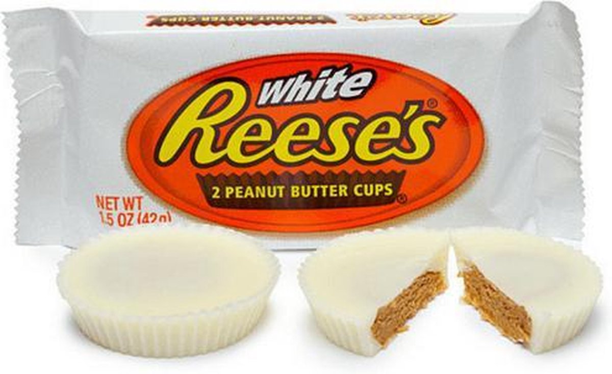 Reese s Chocolade White Peanut Butter Cups 24 x 42 gram bol