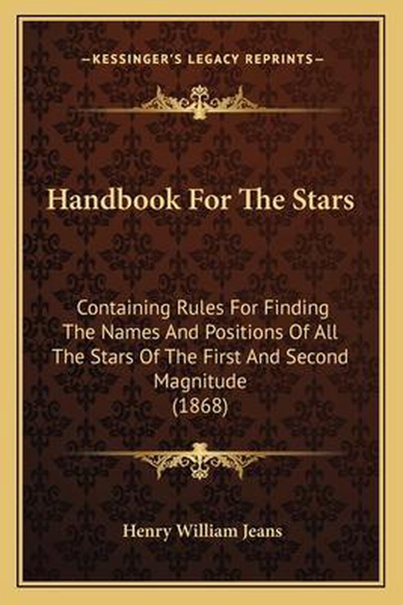 Handbook For The Stars van Henry William Jeans