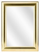 Spiegel met Ronde Houten Lijst - Goud - 40x60 cm