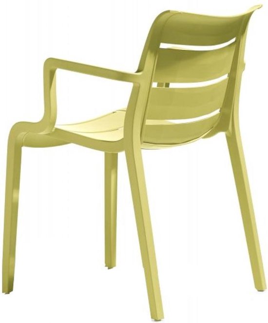 Oeps merknaam beweeglijkheid design stoel kunststof - tuinstoel Sunset Scab - binnen / buiten - geel |  bol.com