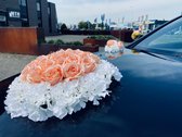 EMILY Trouwauto Versiering - Bruiloft Auto Decoratie - Autoversiering - Huwelijk Decoratie - Bloemstuk voor op de Bruidsauto  AUTODECO.NL