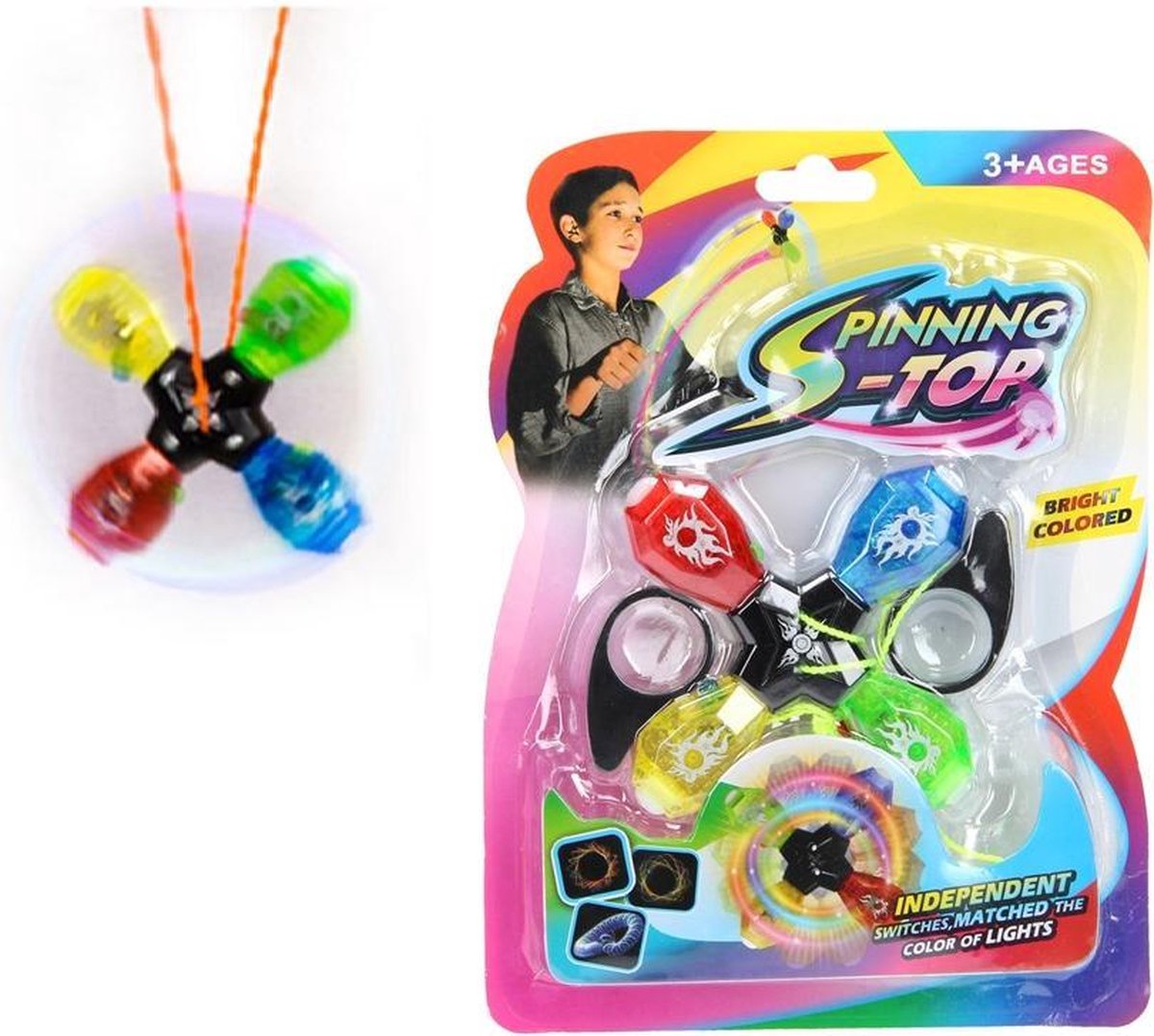 Spinning Top yoyo speelgoed - Fidget Toy - Met verlichting | bol.com