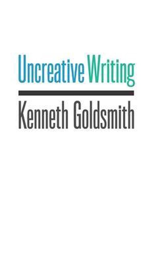 Uncreative Writing - cover