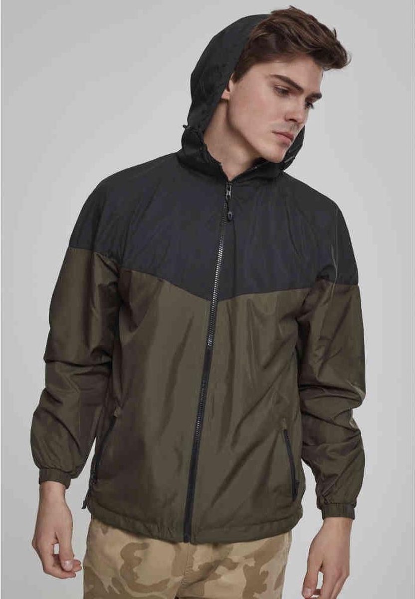Urban Classics 2Tone Tech Windrunner jacket S Zwart