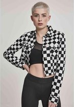 Urban Classics Jacket -L- Check Zwart Wit Geblokt Zwart/Wit