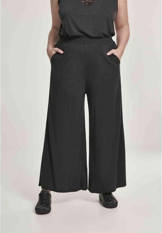 Urban Classics Modal Culotte Dames Stoffen broek - zwart - XXL
