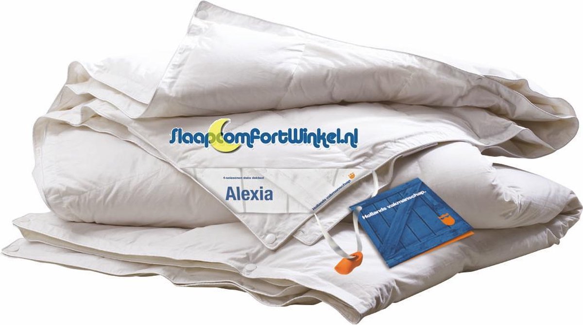 Donzen dekbed Alexia 4 seizoenen 260x220 cm.
