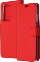 Accezz Wallet Softcase Booktype Samsung Galaxy S20 Ultra hoesje - Rood