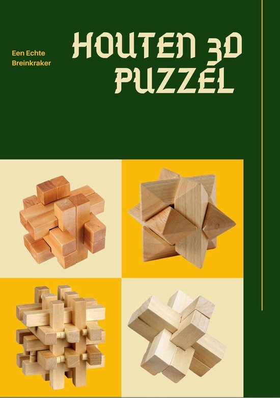 Houten Kubus Puzzel Set - Set van 3 - Willekeurige Puzzels - Denken - Brein  Puzzel -... | bol.com