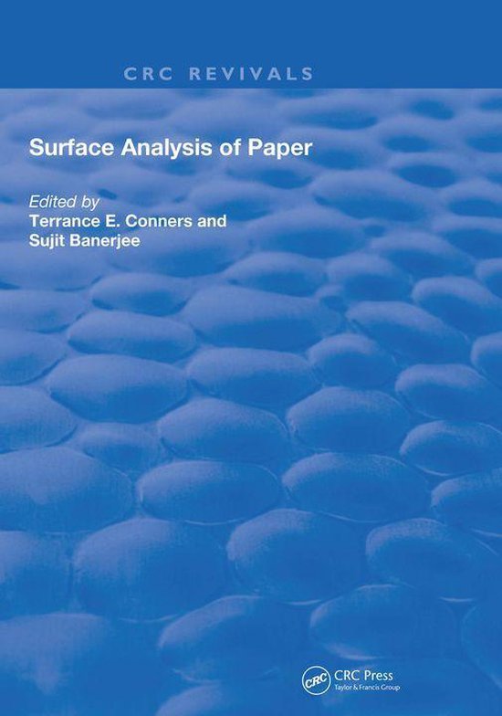 Routledge Revivals - Surface Analysis of Paper - cover