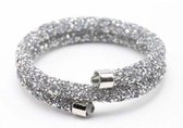 Armband Crystal - Lichtgrijs