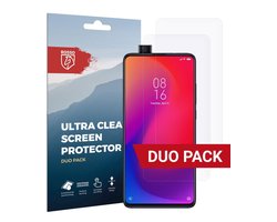 Rosso Screen Protector Ultra Clear Duo Pack Geschikt voor Xiaomi Mi 9T (Pro) | TPU Folie | Case Friendly | 2 Stuks