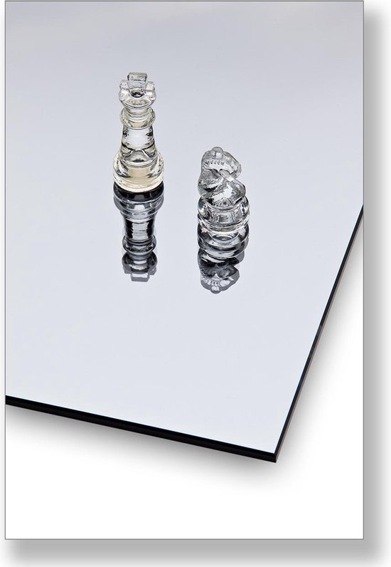 Veilig rek hoffelijkheid Spiegel Grijs 4mm op maat gemaakt 150 x 30 cm | bol.com
