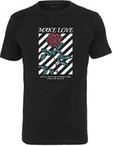 Urban Classics Dames Tshirt -S- Make Love Zwart