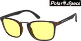 Polar Specs® Polariserende Nachtbril Iconic PS9095 – Havana Brown – Polarized Nightdriving – Medium