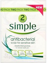 Simple Antibacteriële Handzeep Duopak 2x125gr