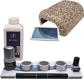 Polyacryl-gel set UITGEBREID UV goud, polygel, acrylnagels,gelnagels,