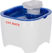 Cat Mate Huisdierenfontein Cat Mate 19x19x14.5 cm wit en blauw