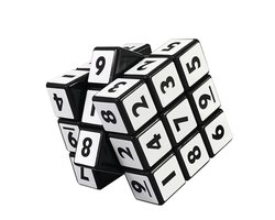 Kubus puzzel breinbreker cijfers  5,7 x 5,7 x 5,7 cm met cijfers 1 t/m 9 sudoku