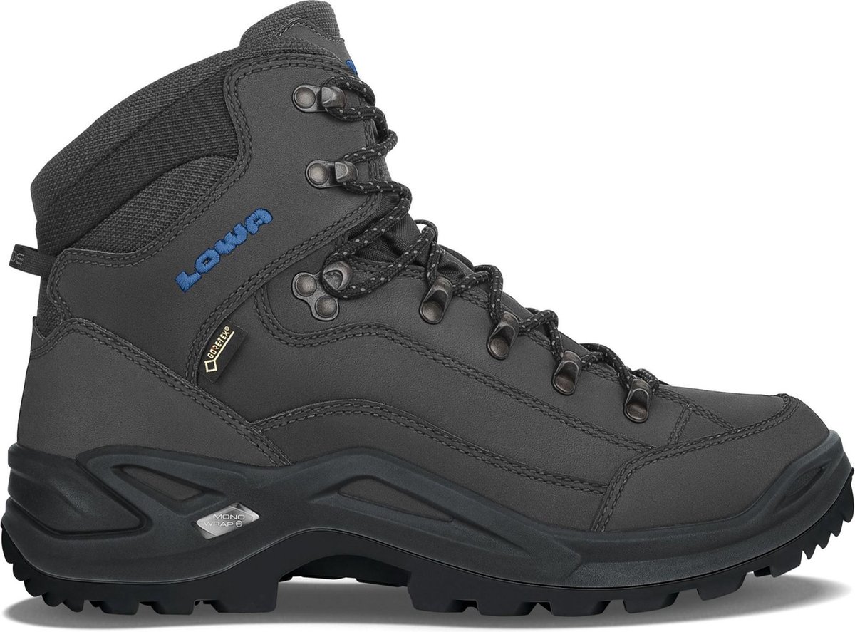 Lowa Renegade GTX® Mid Wandelschoenen Heren Steelblue 43.5 Antraciet