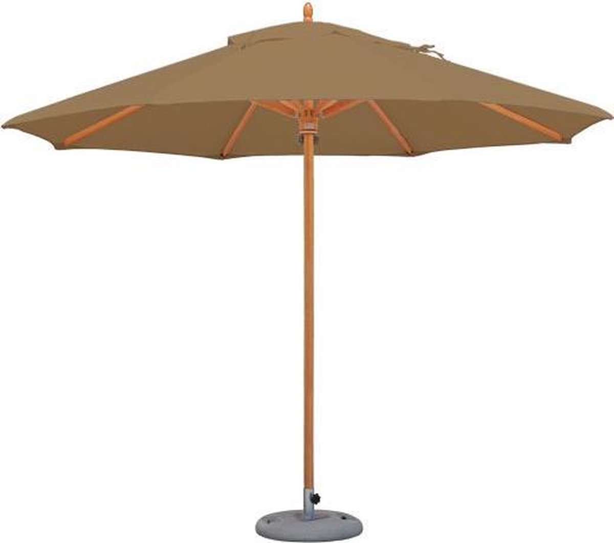 Tradewinds Classic Parasol hout (eucalyptus) rond Ø 3,2m