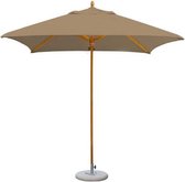 Tradewinds Classic Parasol - hout (eucalyptus) - vierkant 2,2m X 2,2m - grote parasol - Seasand