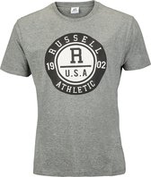 Russell Athletic  - Men SS Crewneck Tee - T-shirts - S - Grijs