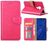 Bookcase Geschikt voor: Huawei Mate 20 - Roze - portemonnee hoesje