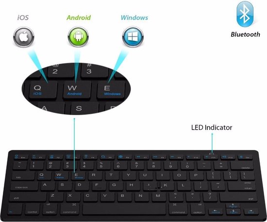 Petit clavier sans fil universel sans fil Bluetooth - Petit clavier pour  Smart TV /... | bol.com