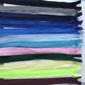 Blinde ritsen in mooie kleuren, 16 stuks