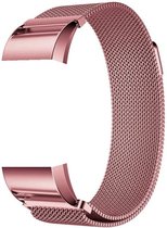 Milanees bandje Roze geschikt voor Fitbit Charge 2