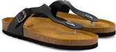 Travelin' Calp - Leren Heren Slippers - Sandalen - Zwart - Maat 40