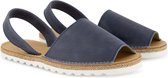 Travelin' Cadiz - Leren Dames Sandalen - Slippers - Blauw - Maat 37