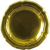 Gouden ronde schaal 45 cm