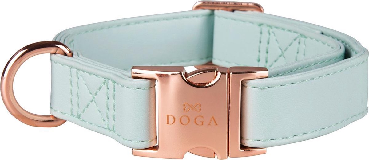 Puppy halsband DOGA mintgroen met roségouden sluitingen | bol.com